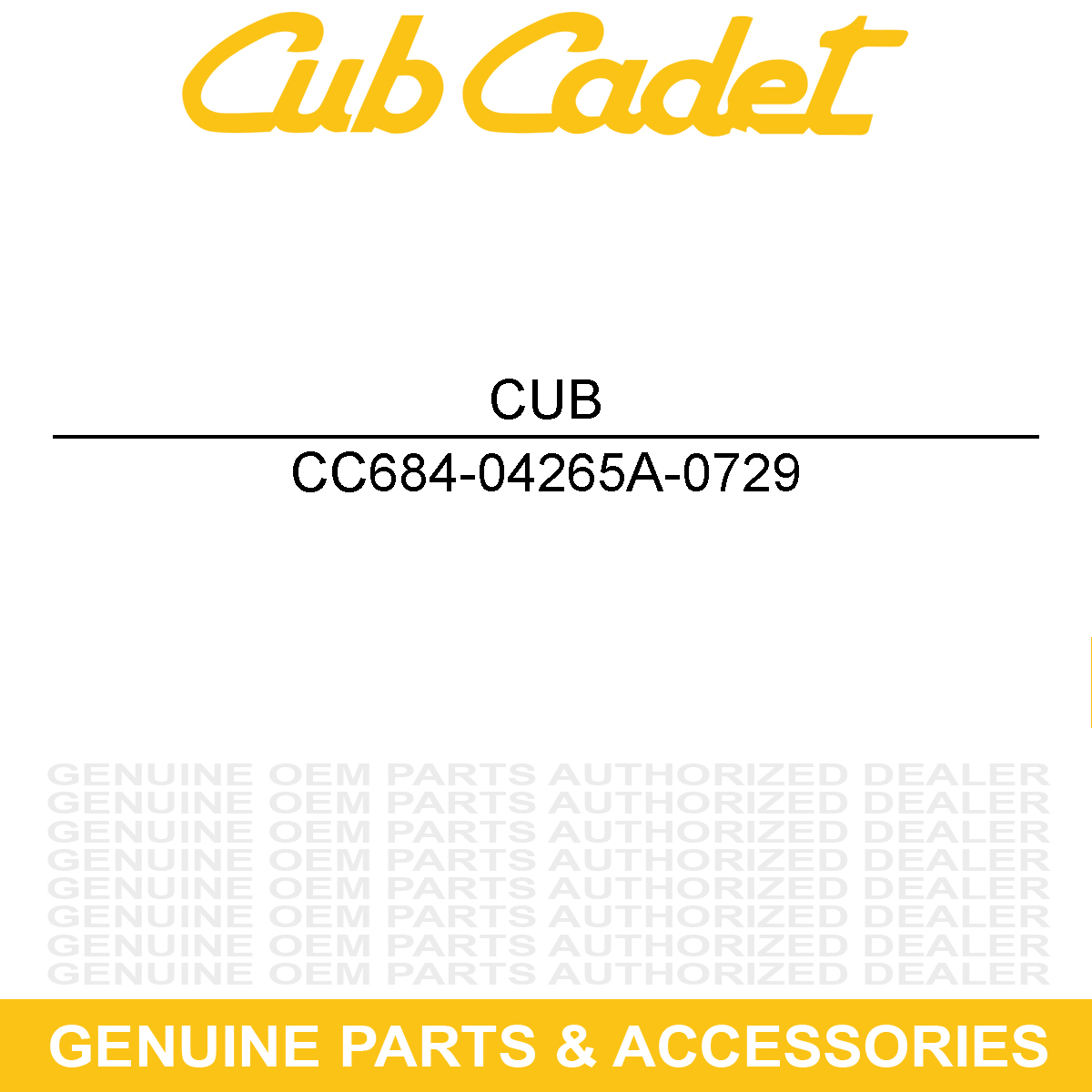 MTD 684-04265A-0729 Housing