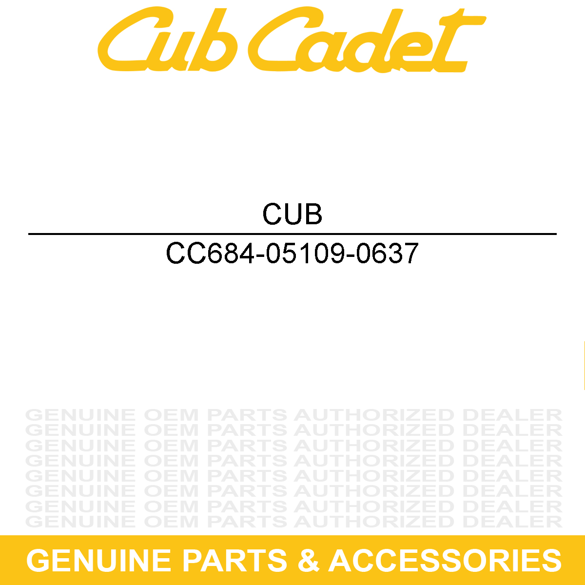 CUB CADET 684-05109-0637 Chute Extension