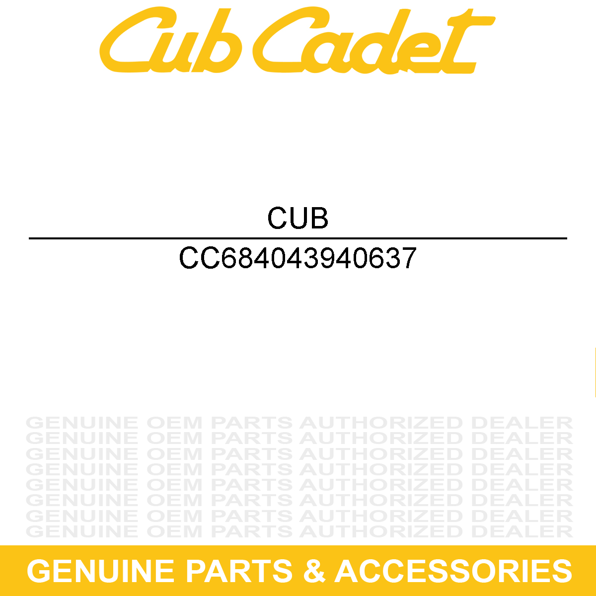 MTD 684-04394-0637 Axle