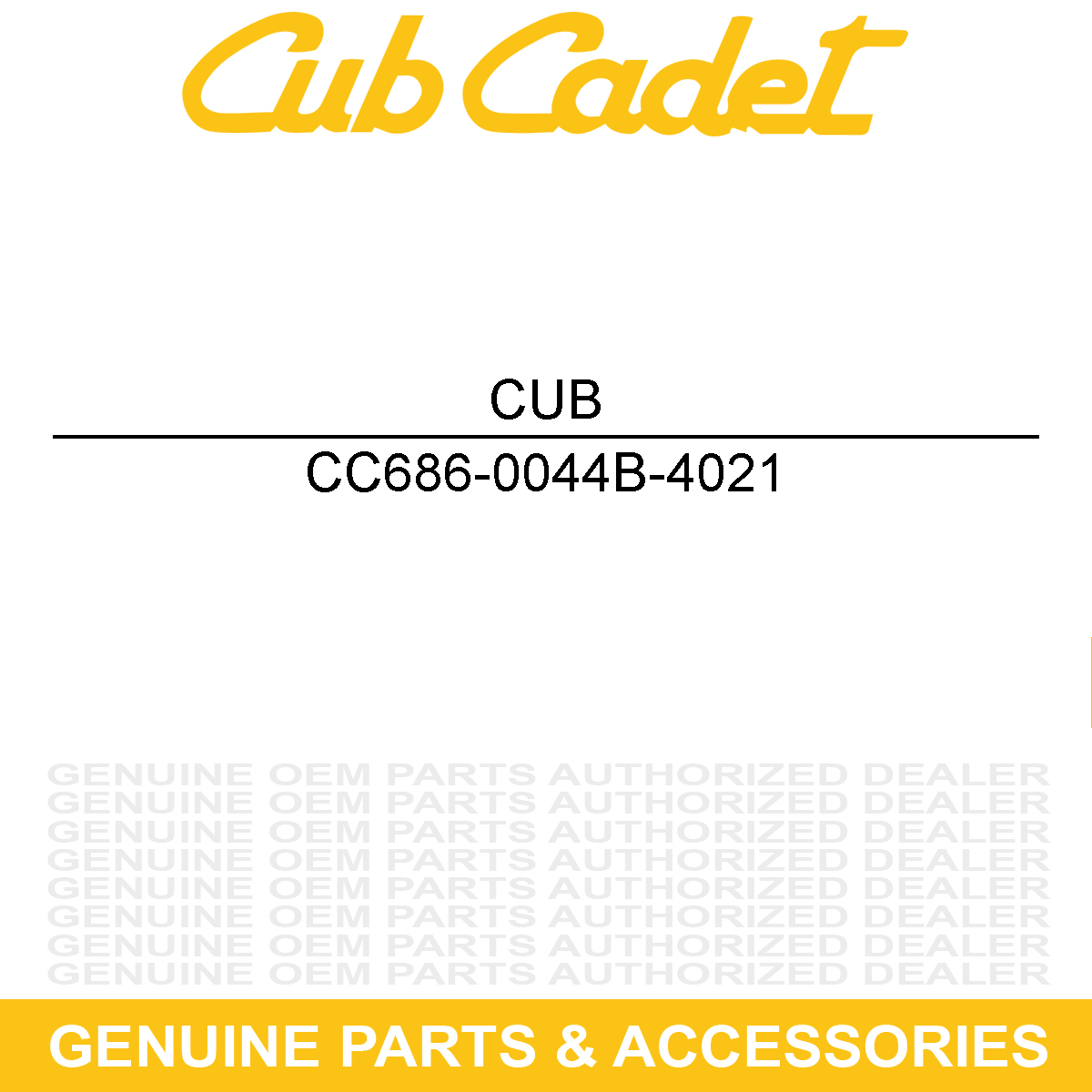 CUB CADET 686-0044B-4021 End Cover