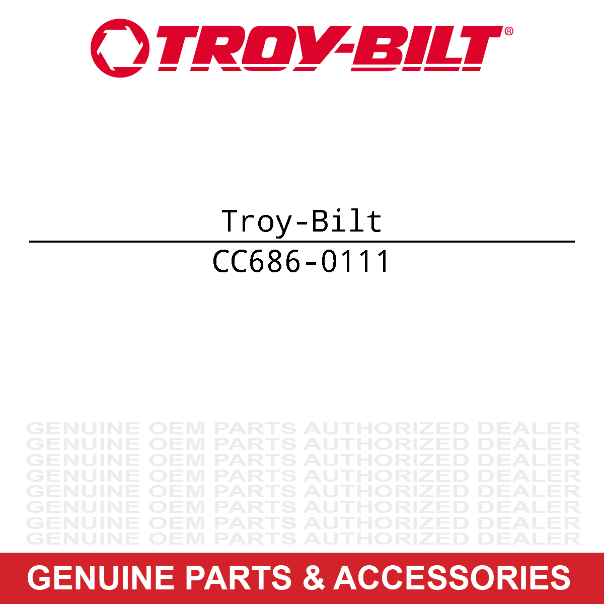 Troy-Bilt 686-0111 Cover