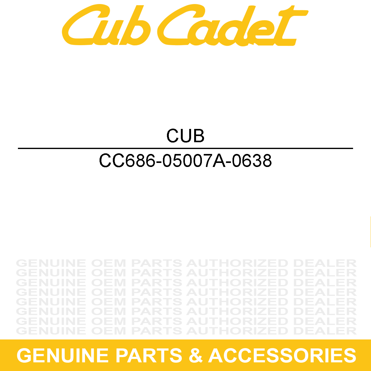 CUB CADET 686-05007A-0638 Handle