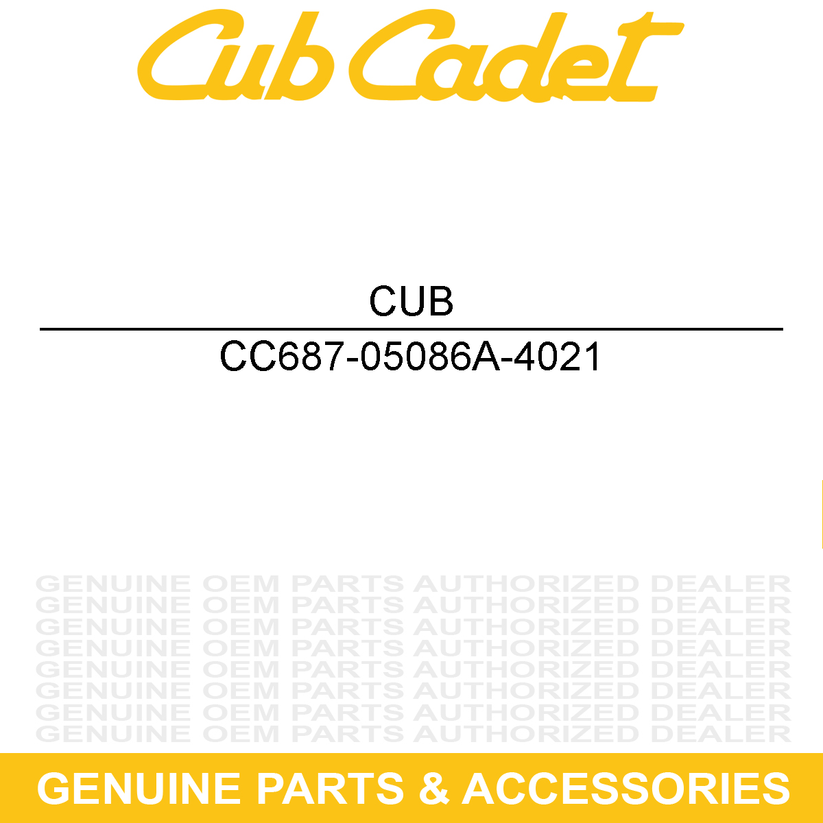 CUB CADET 687-05086A-4021 Deck