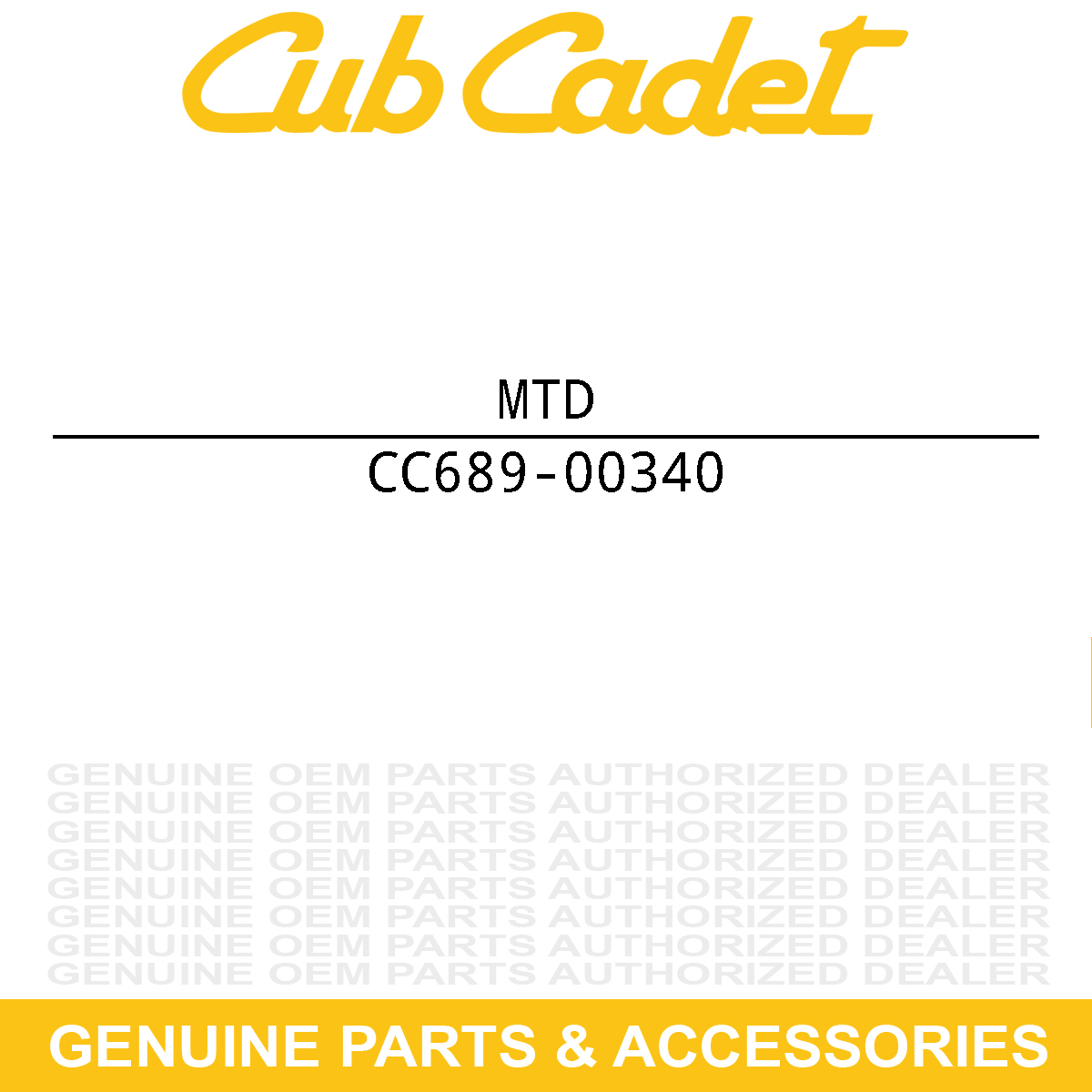 MTD 689-00340 Hardware