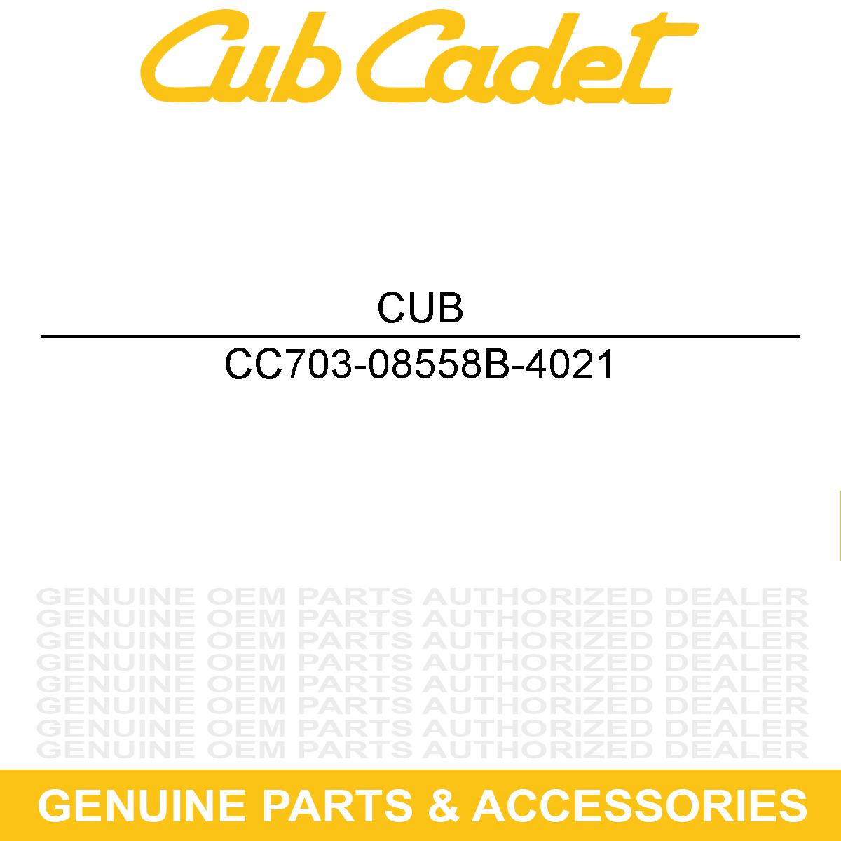 CUB CADET 703-08558B-4021 Bumper