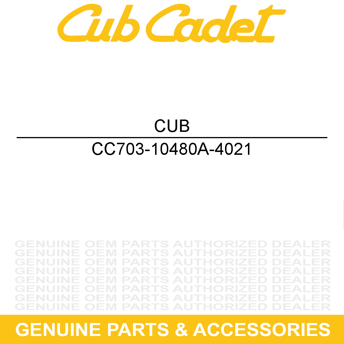 CUB CADET 703-10480A-4021 Lever