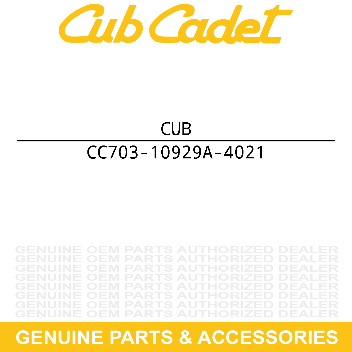 CUB CADET 703-10929A-4021 Bracket
