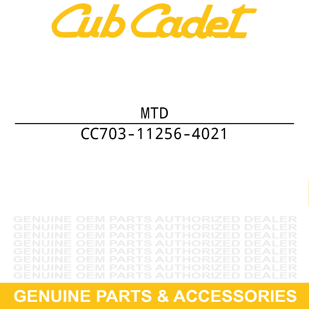 CUB CADET 703-11256-4021 Steering Column