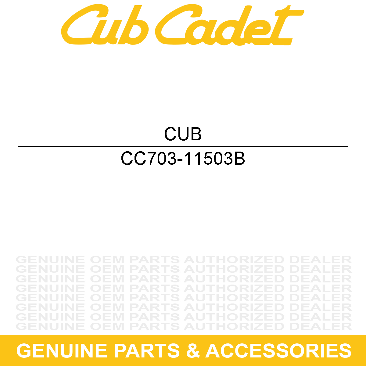 CUB CADET 703-11503B Axle