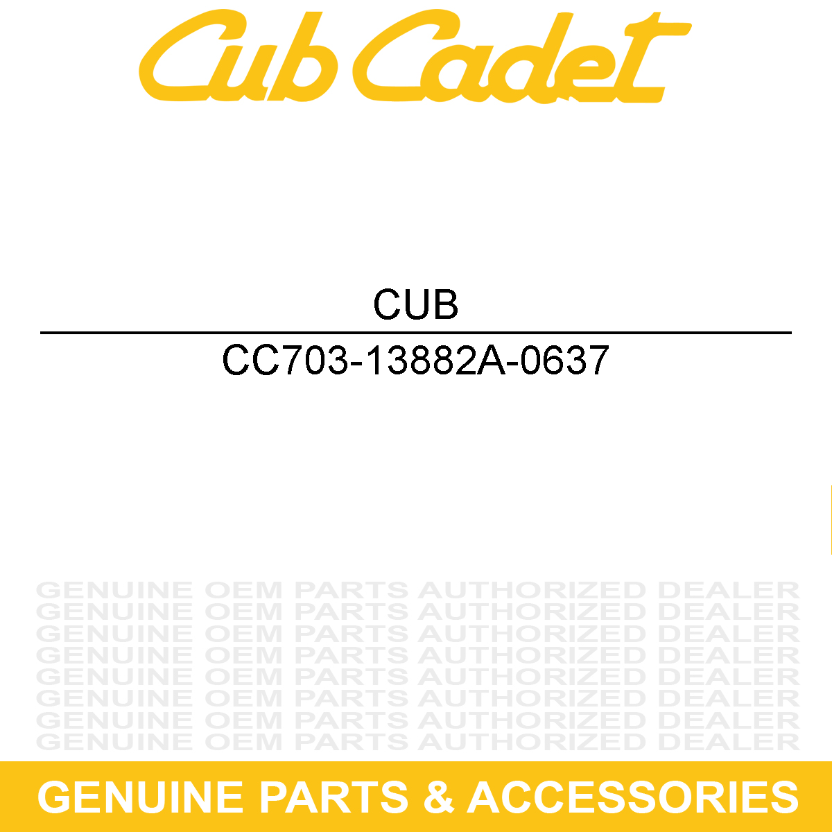 CUB CADET 703-13882A-0637 Support
