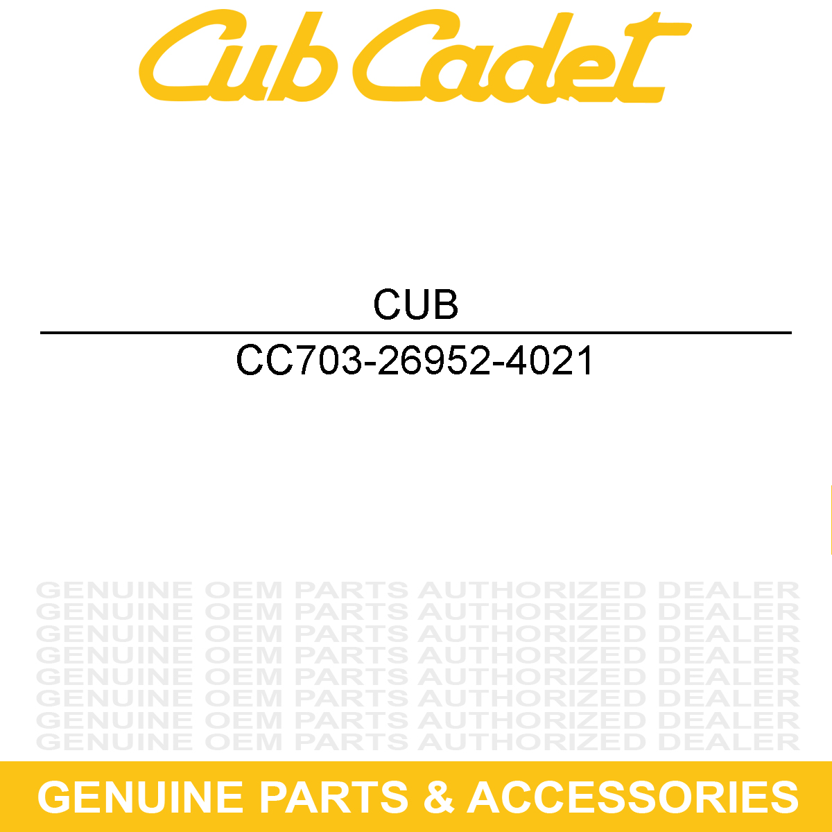 CUB CADET 703-26952-4021 Bracket