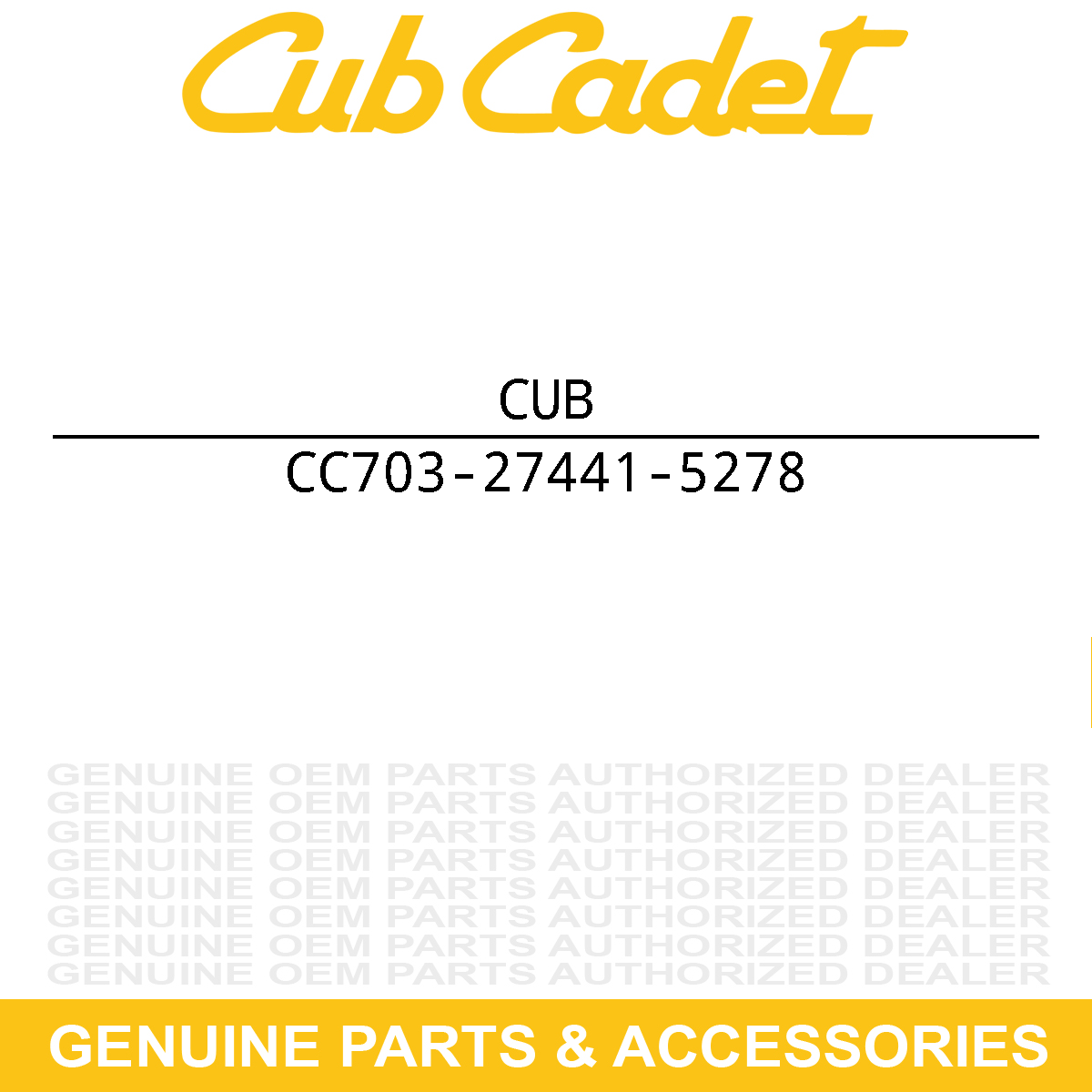 CUB CADET 703-27441-5278 Bracket