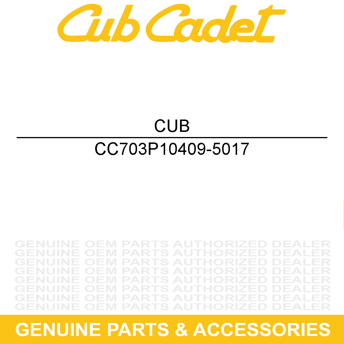 CUB CADET 703P10409-5017 Bracket