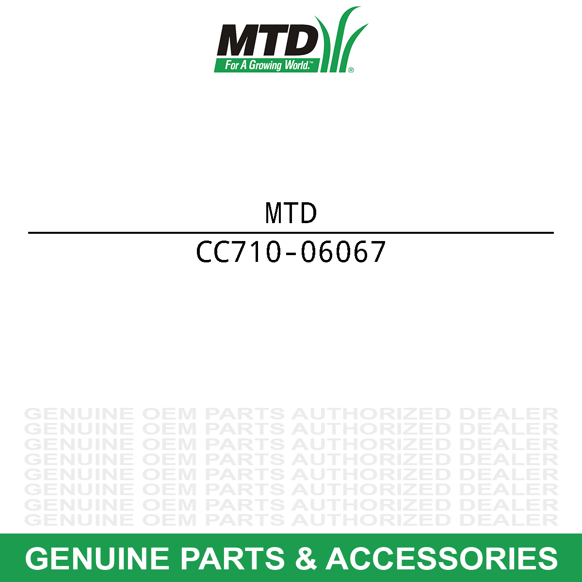 MTD 710-06067 Hardware