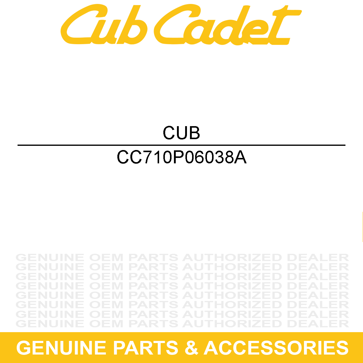 CUB CADET 710P06038A Screw
