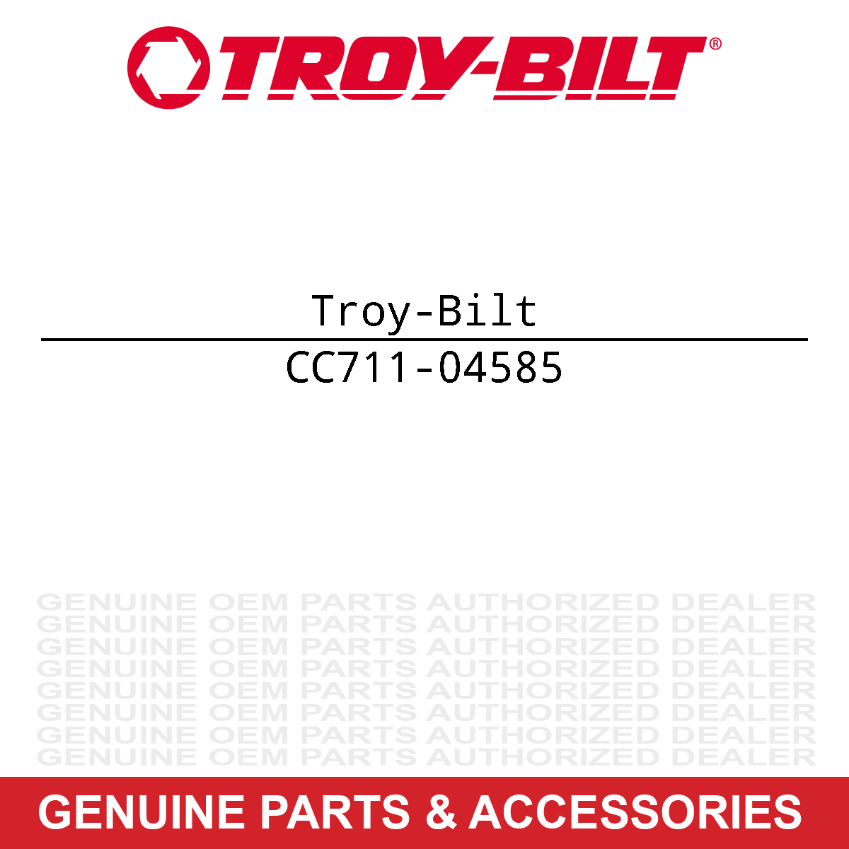Troy-Bilt 711-04585 Clevis Pin