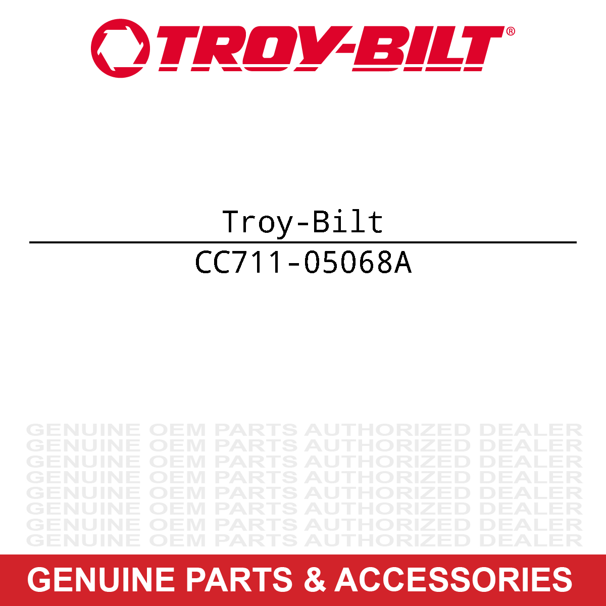 Troy-Bilt 711-05068A Clevis Pin
