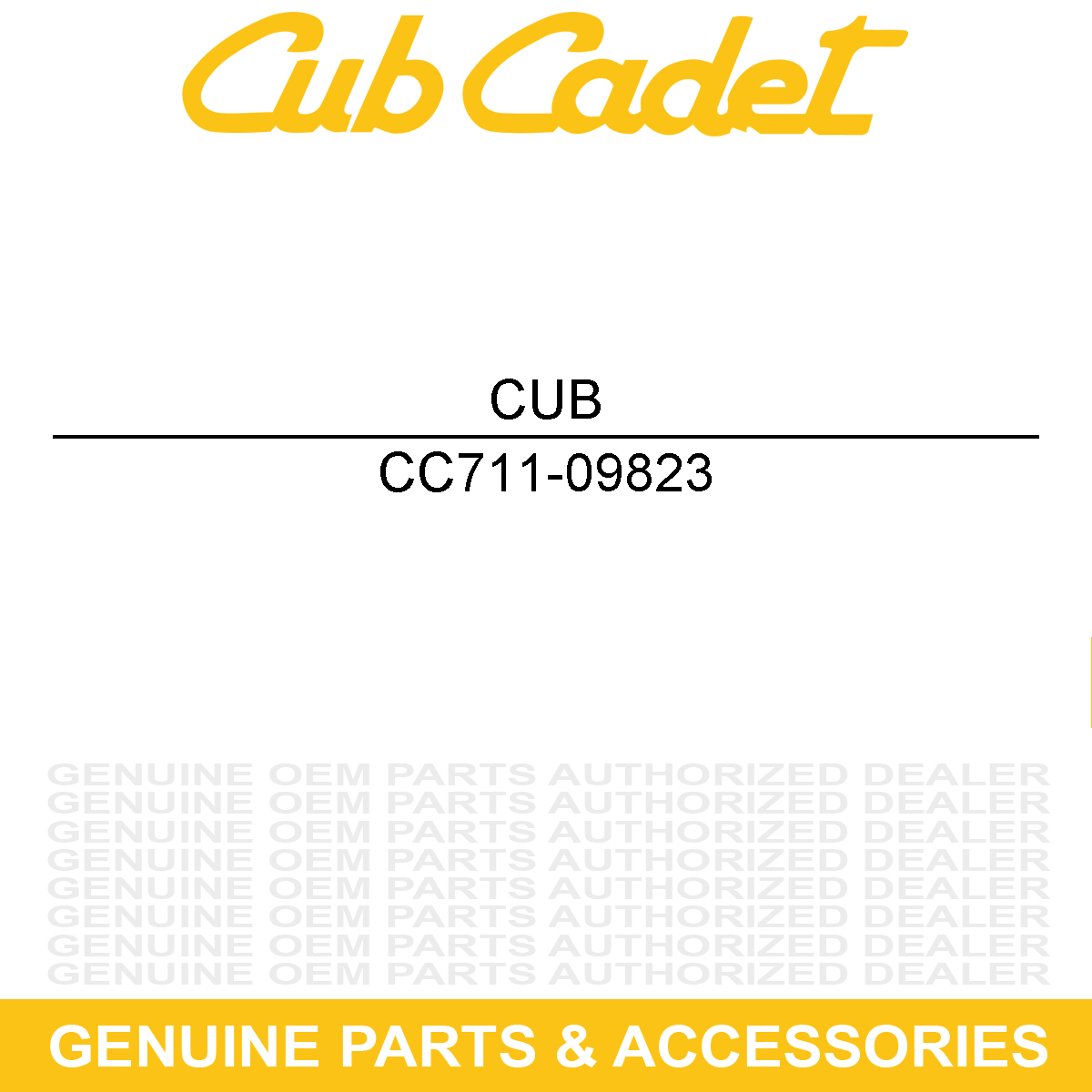 CUB CADET 711-09823 Shaft