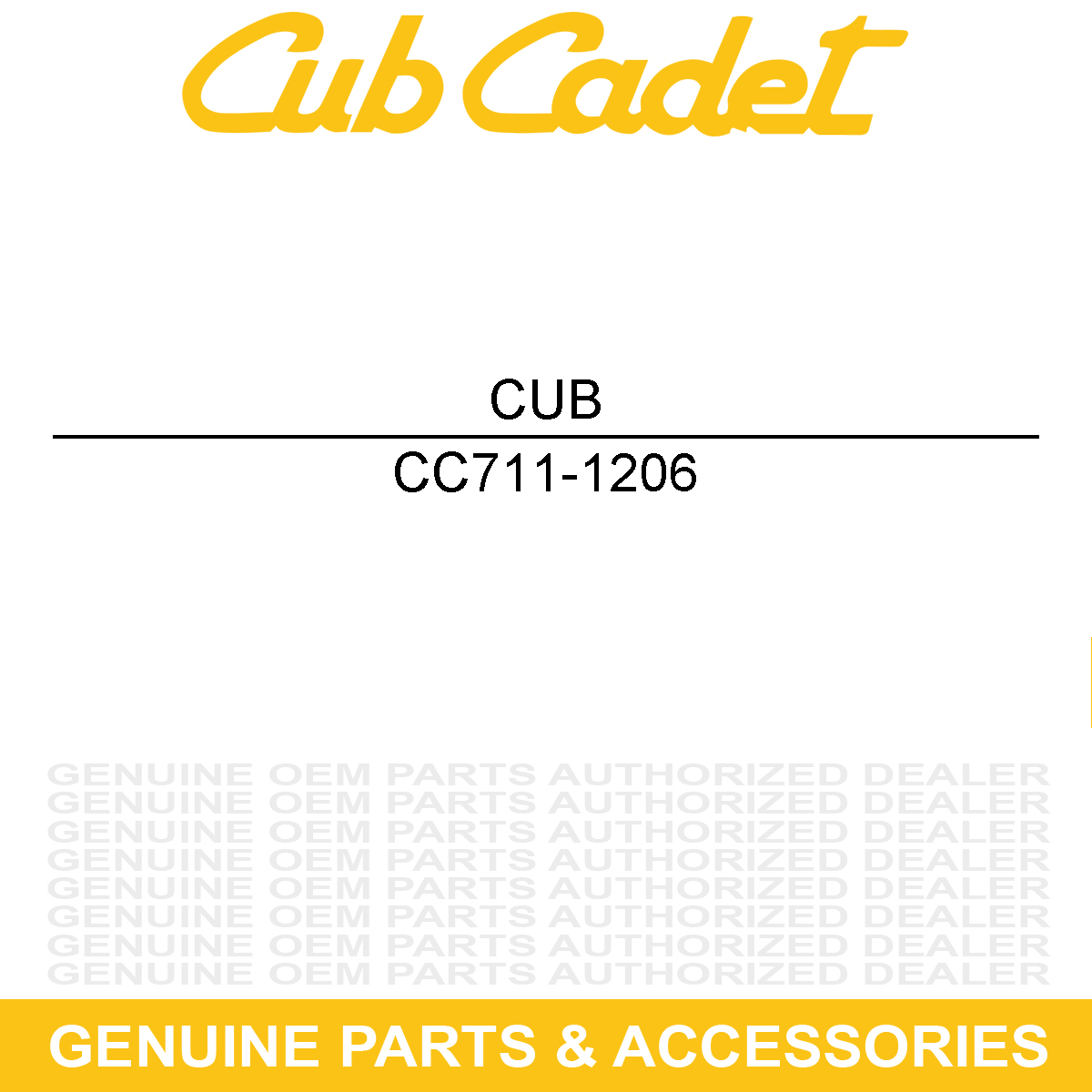 CUB CADET 711-1206 Clevis Pin