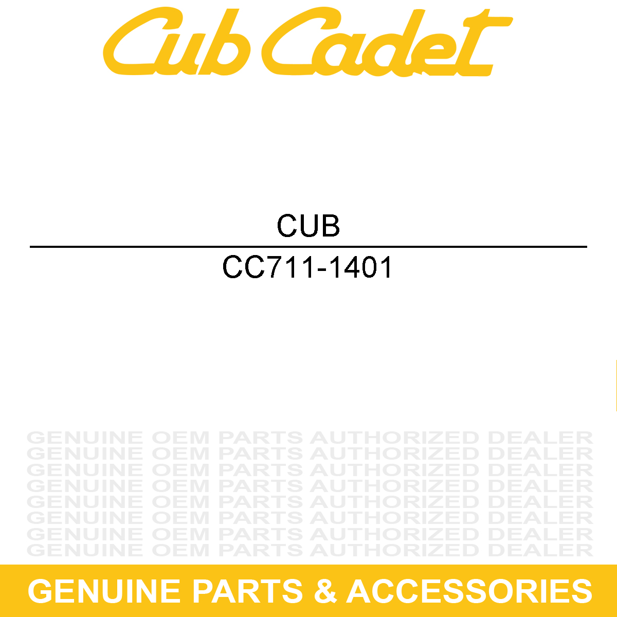 CUB CADET 711-1401 Hardware
