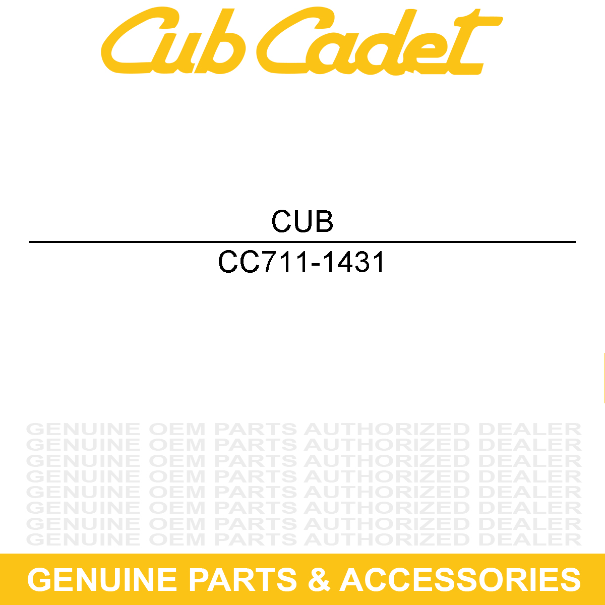 CUB CADET 711-1431 Drive Shaft