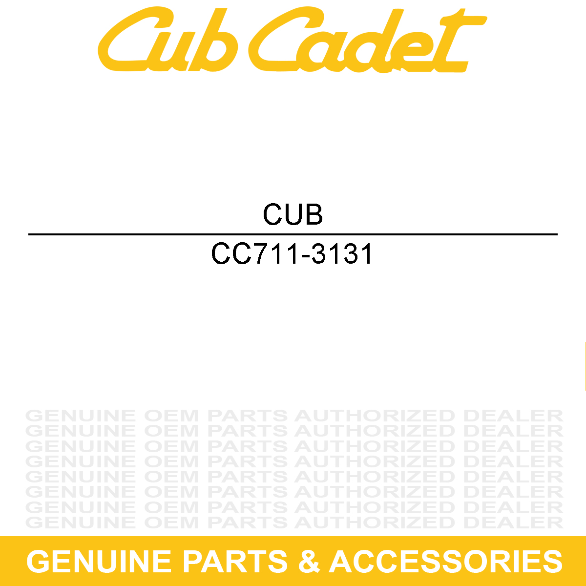 CUB CADET 711-3131 Stop Pin