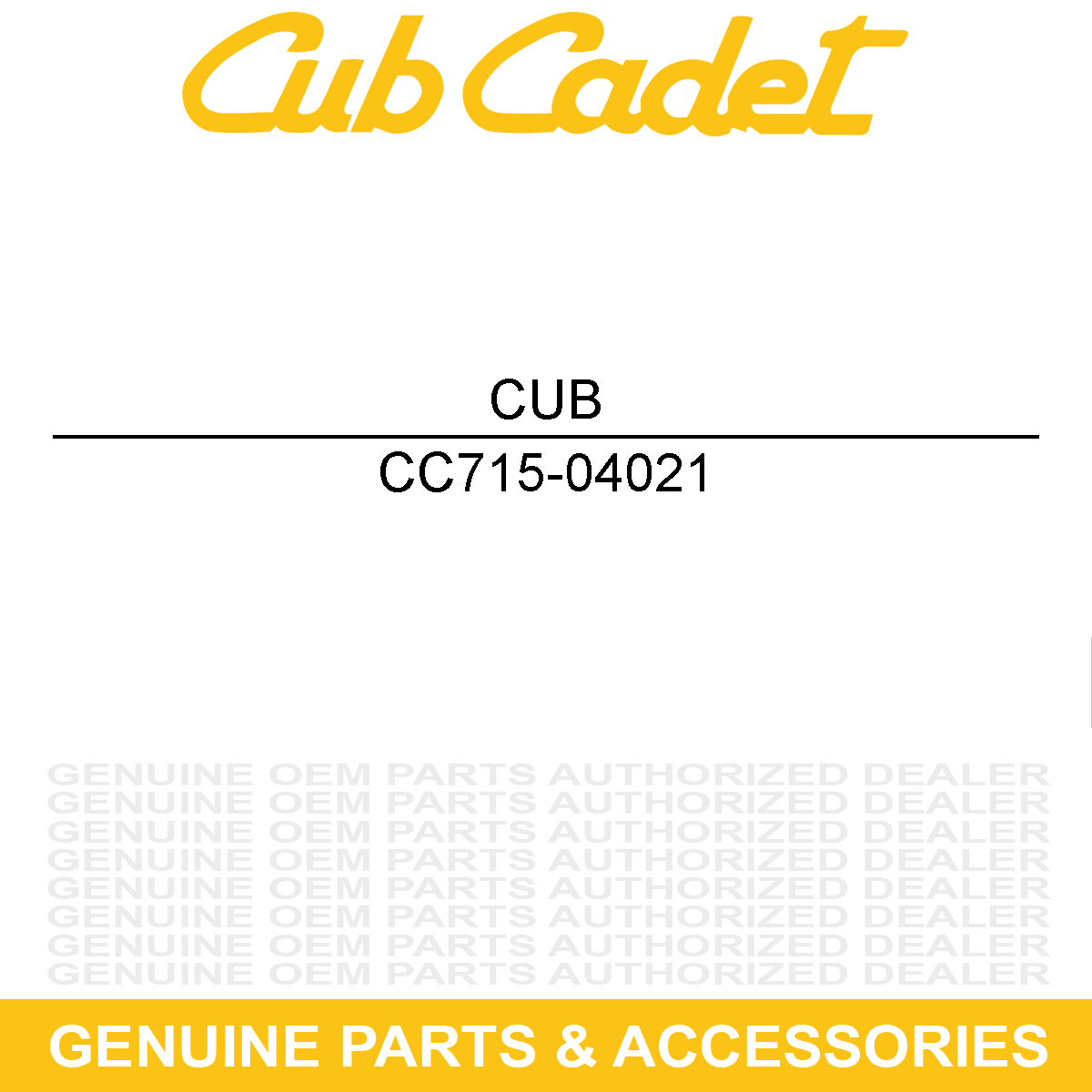 MTD 715-04021 Dowel Pin