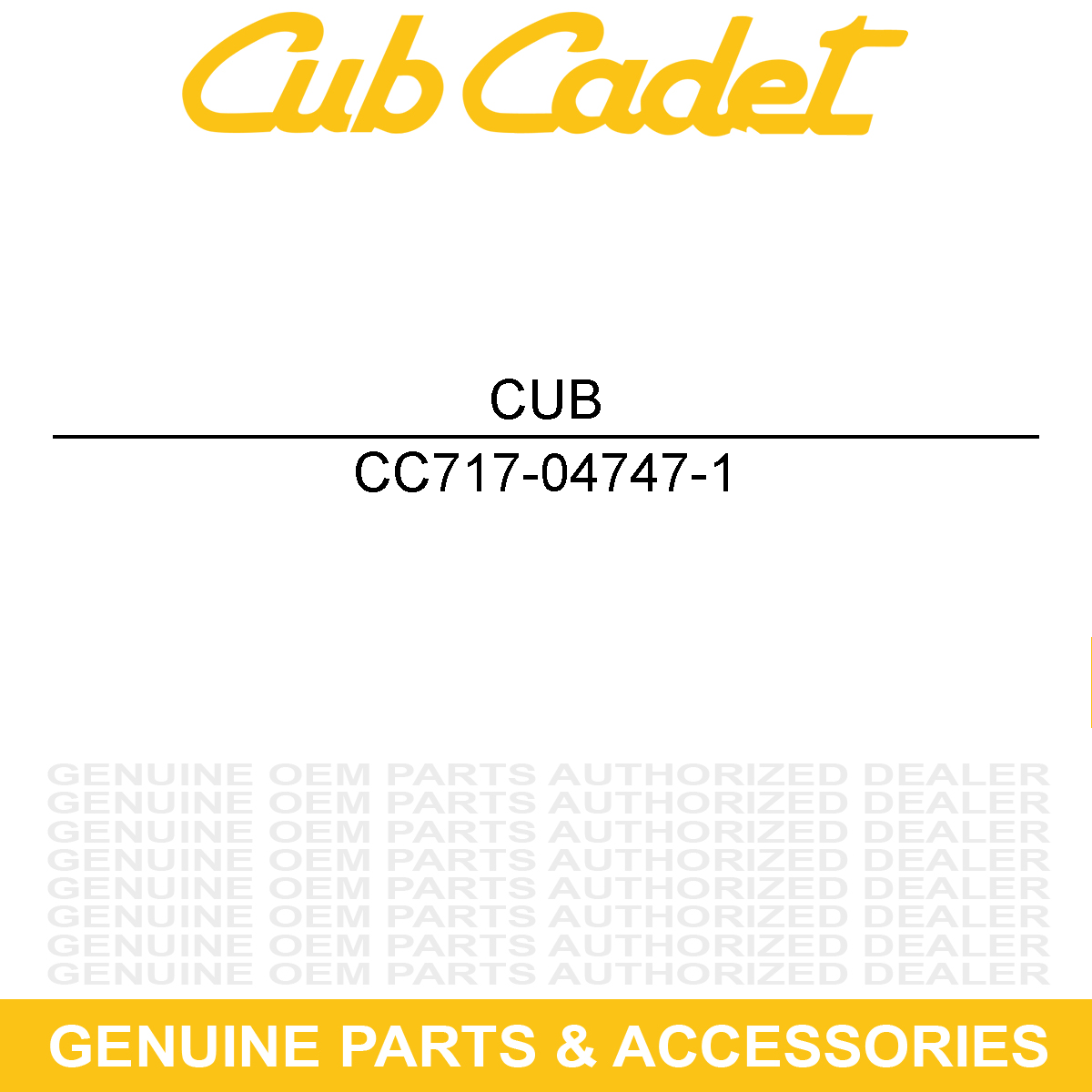 MTD 717-04747-1 Gear