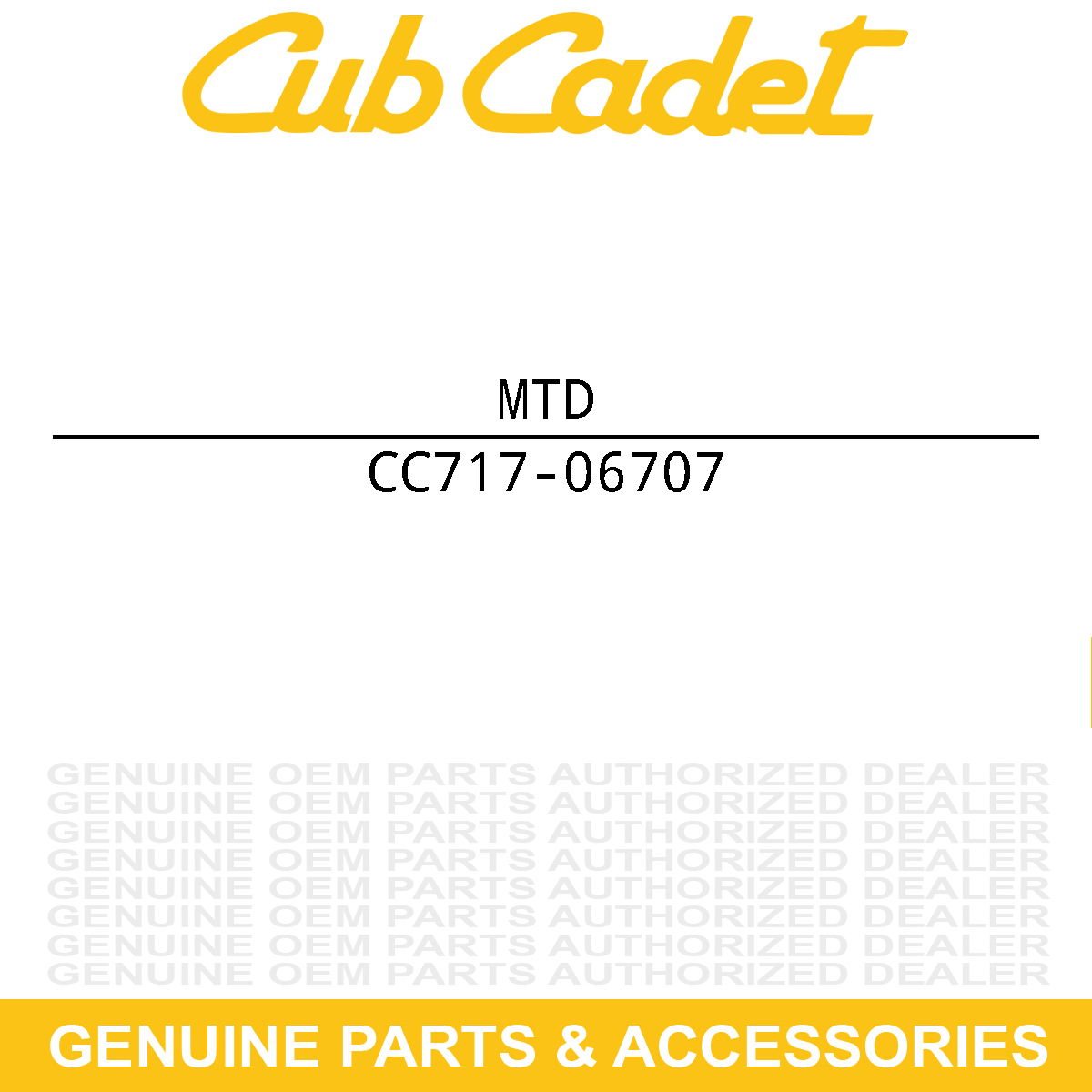 MTD 717-06707 Gear