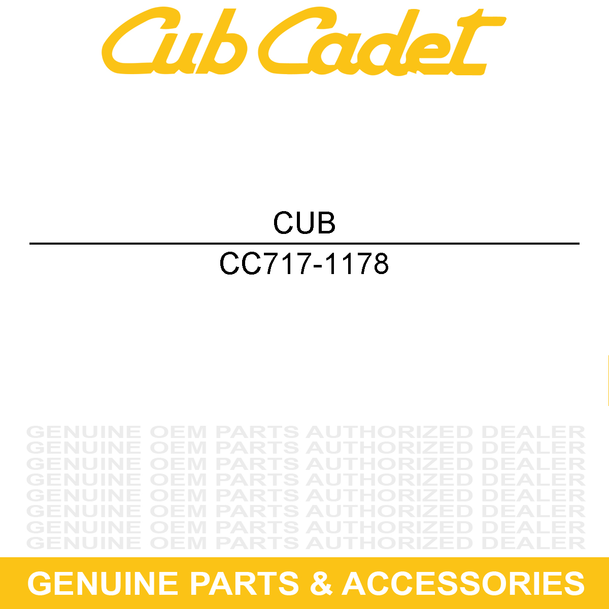 CUB CADET 717-1178 Shaft