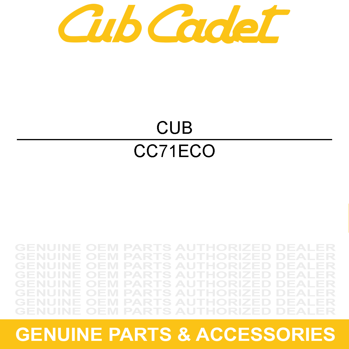 CUB CADET 71ECO Spark Plug