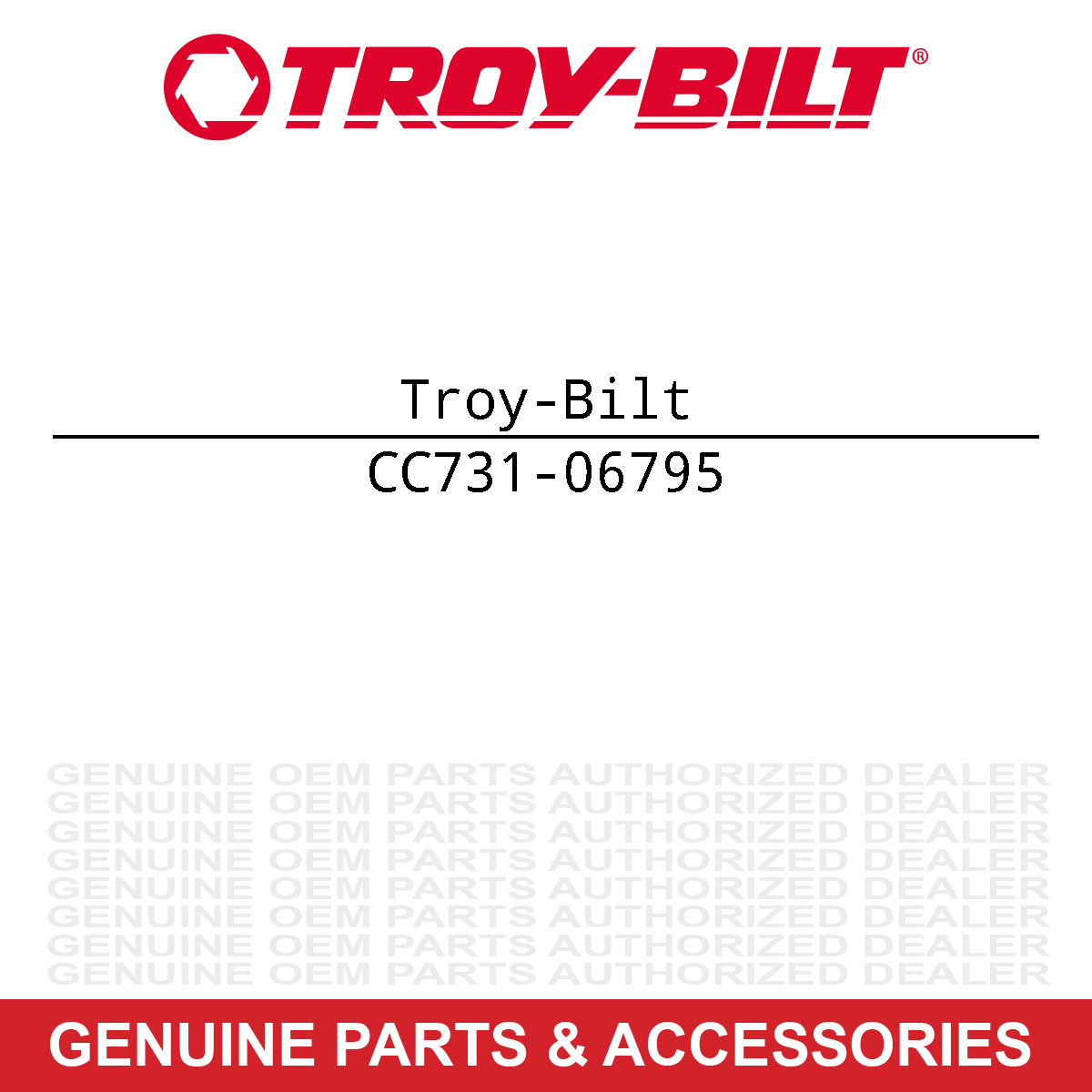 Troy-Bilt 731-06795 Cover
