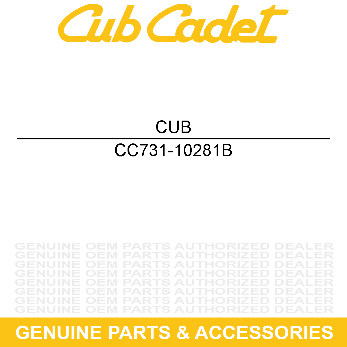 CUB CADET 731-10281B Rod