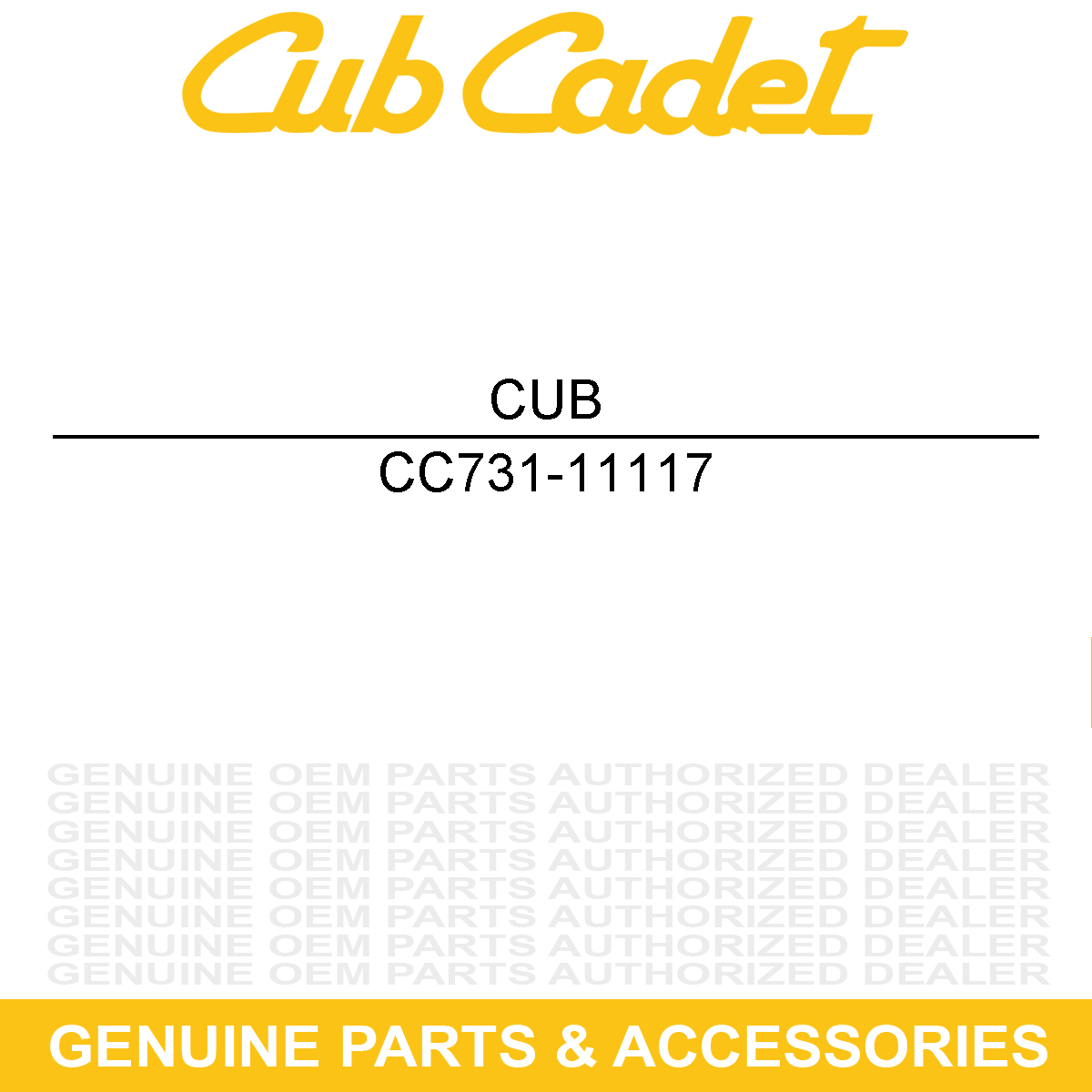 CUB CADET 731-11117 Hood
