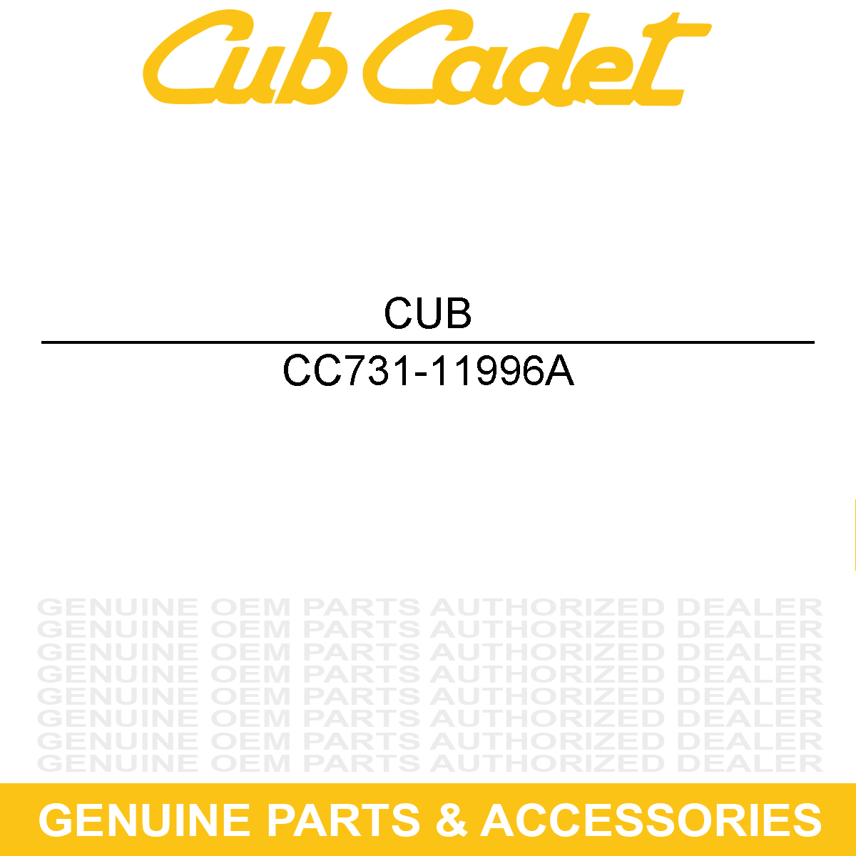 CUB CADET 731-11996A Clip