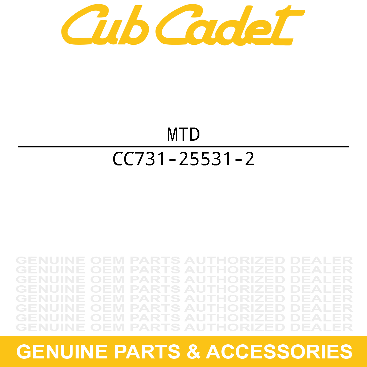 MTD 731-25531-2 Scabbard