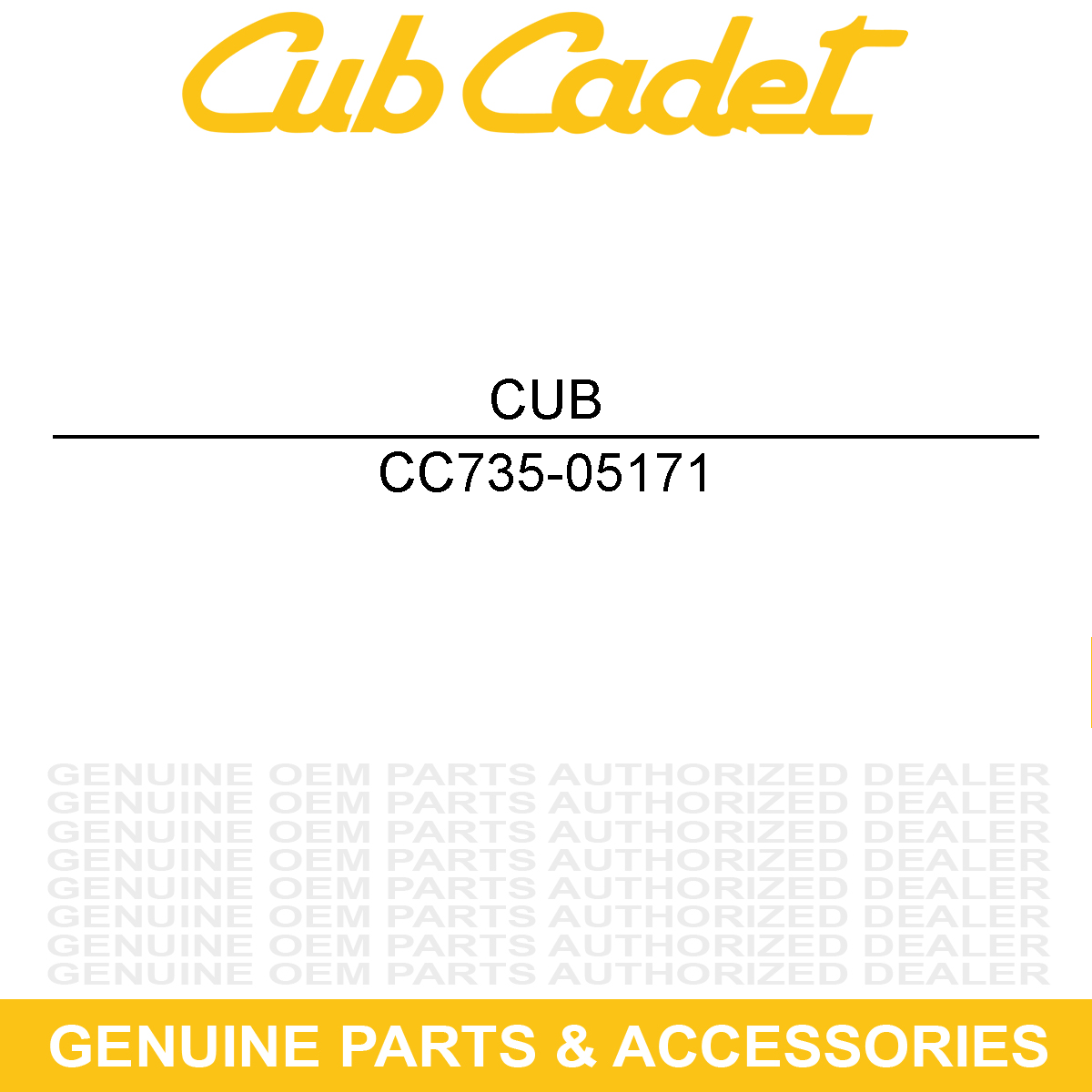 CUB CADET 735-05171 Grommet