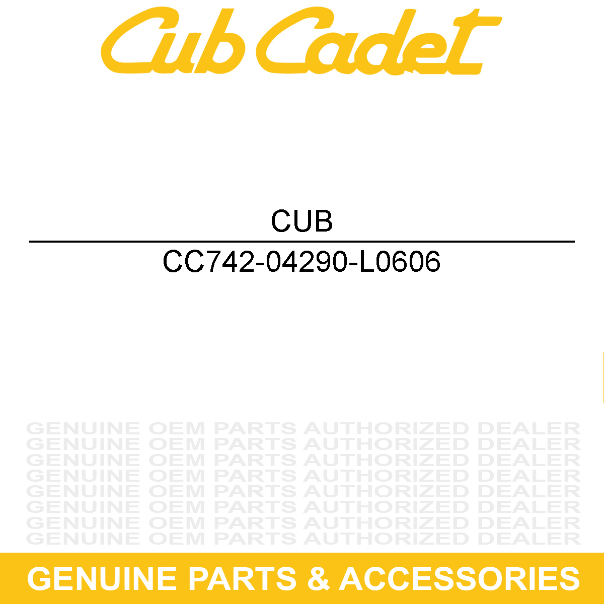 CUB CADET 742-04290-L0606 Blade