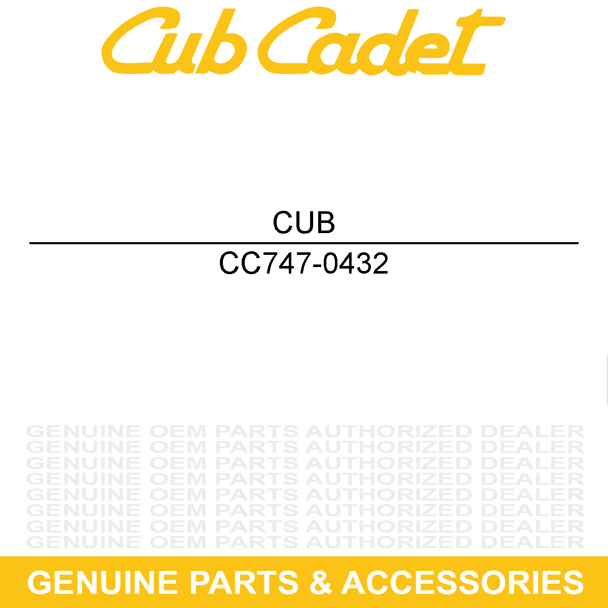 CUB CADET 747-0432 Rod