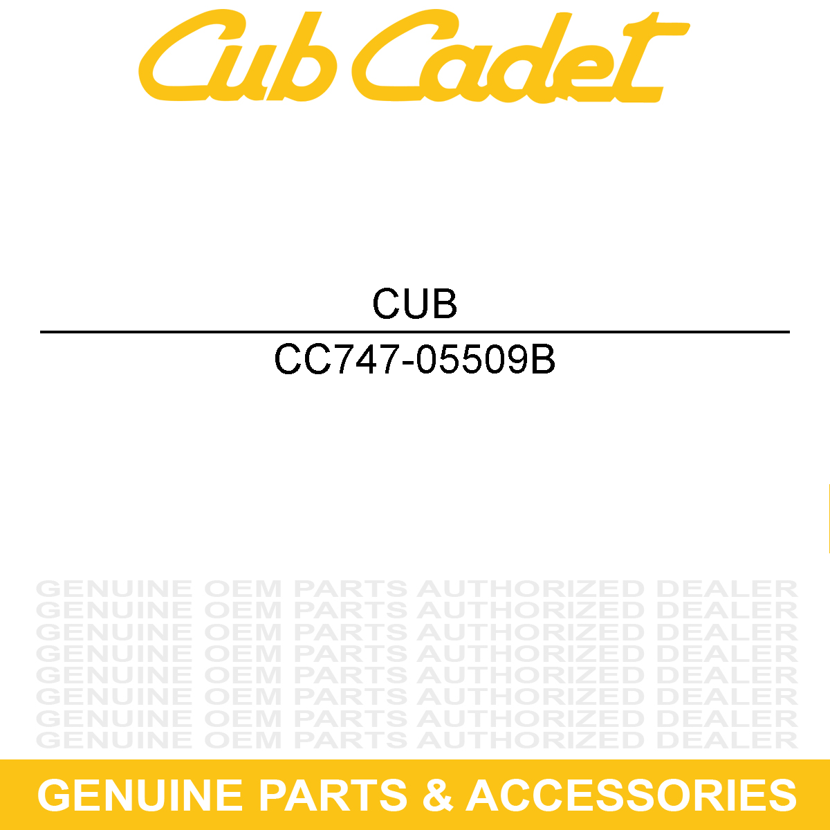 CUB CADET 747-05509B Rod