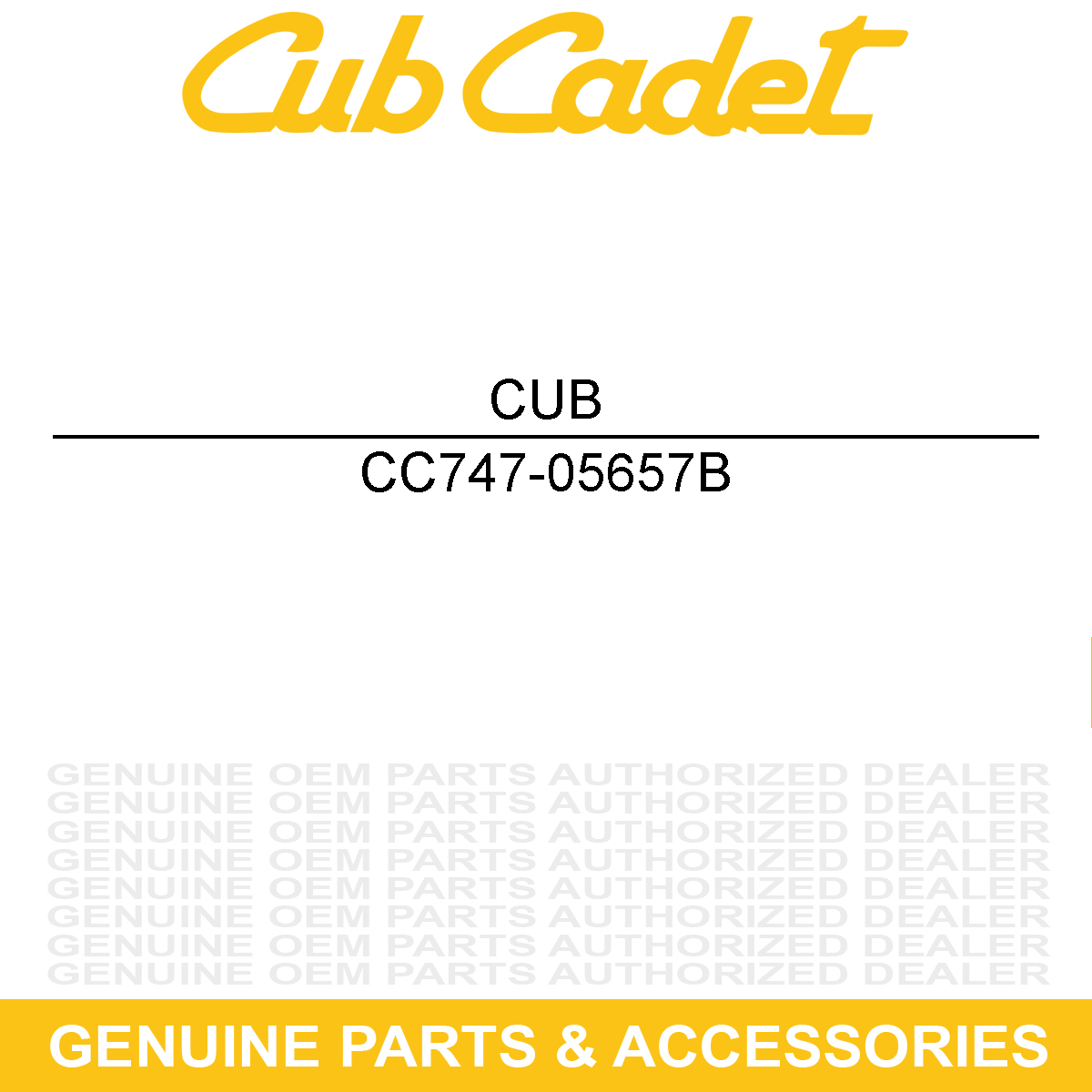 CUB CADET 747-05657B Rod