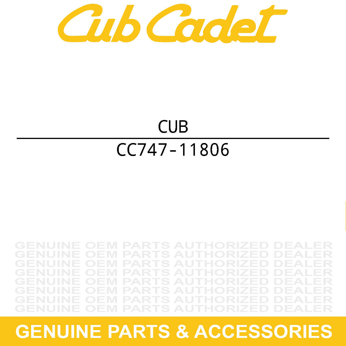 CUB CADET 747-11806 Rod