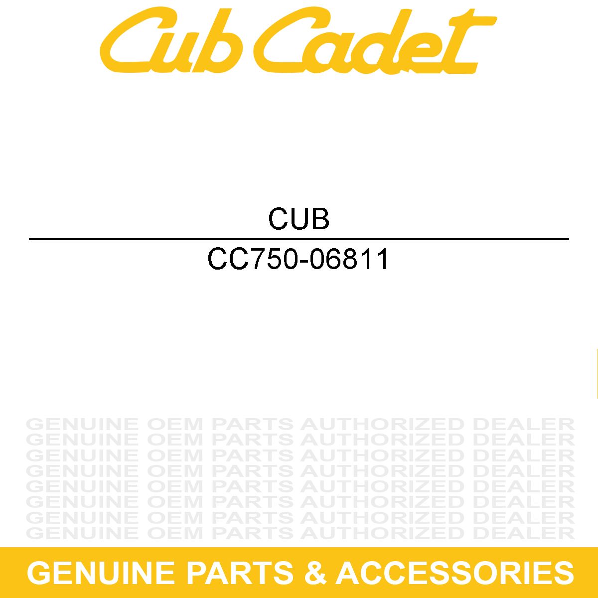 CUB CADET 750-06811 Spacer