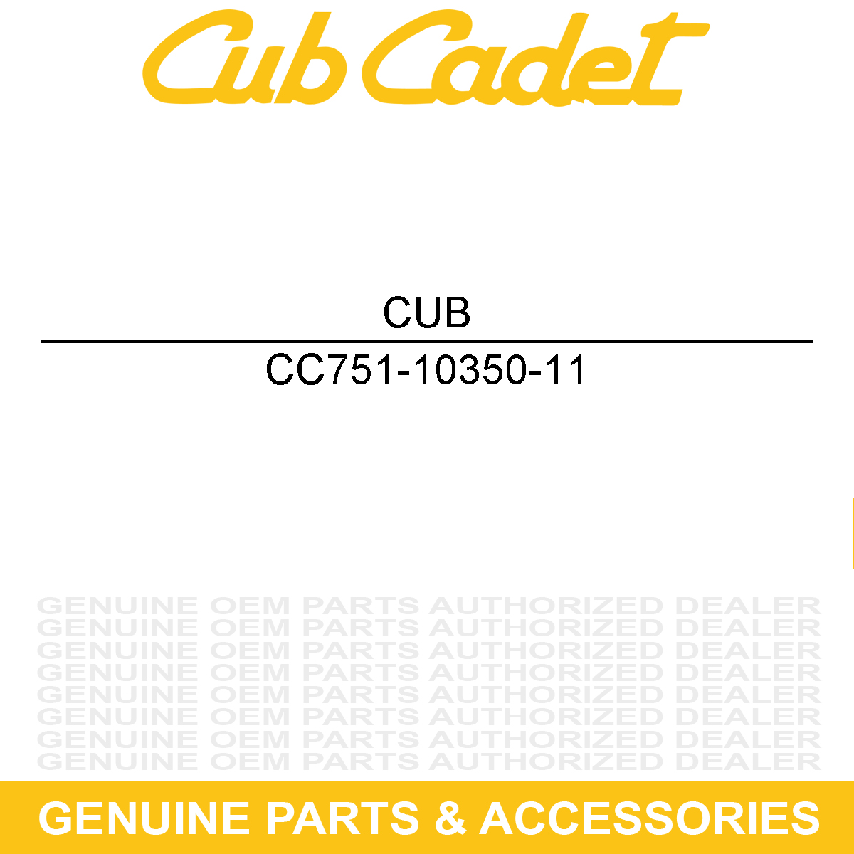 CUB CADET 751-10350-11 Fuel Hose