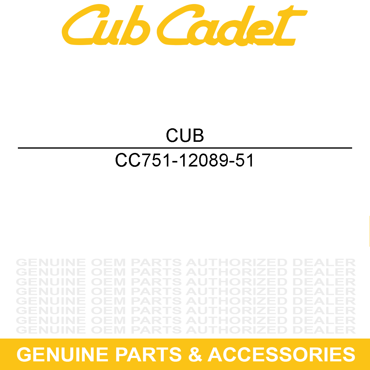 CUB CADET 751-12089-51 Vent Hose