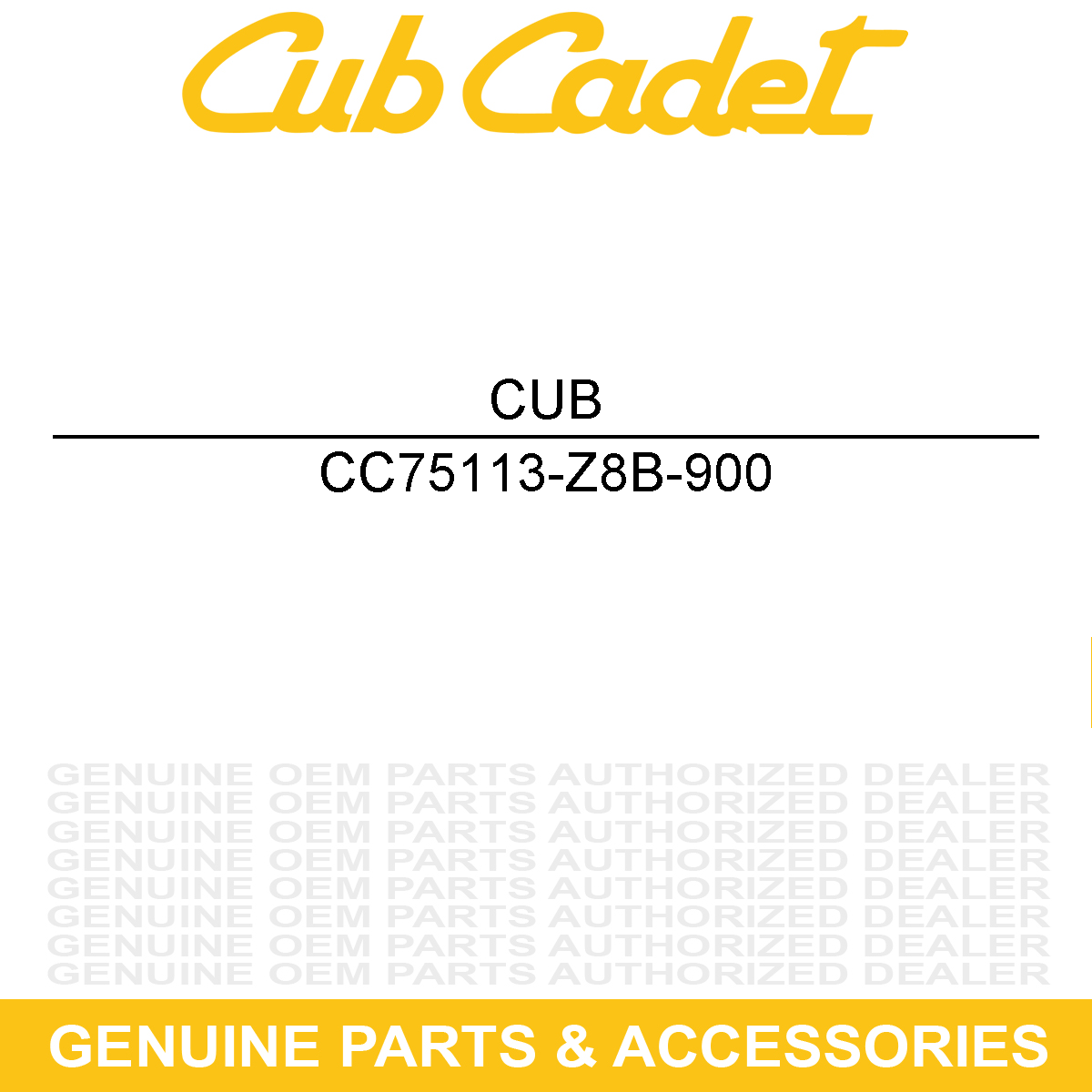 CUB CADET 75113-Z8B-900 Spring