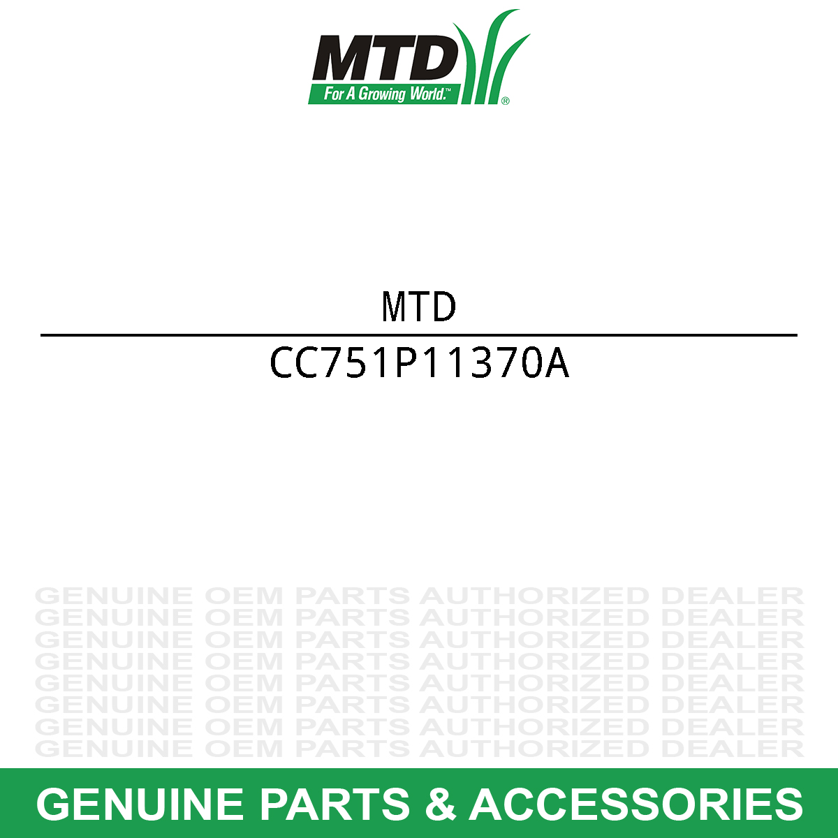 MTD 751P11370A Seal