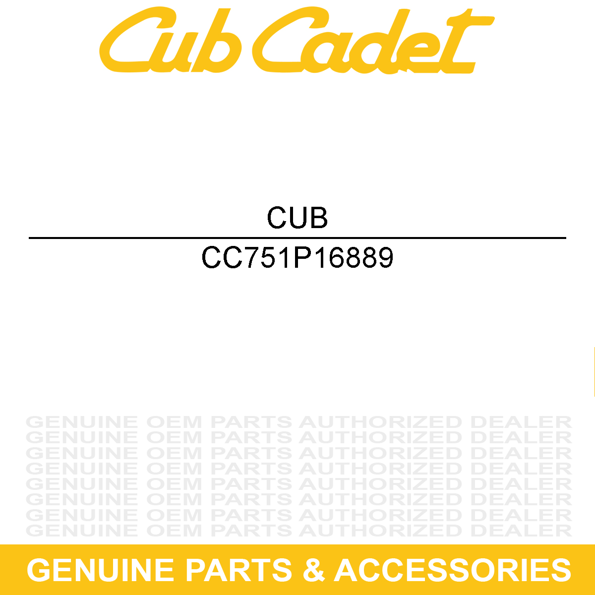 CUB CADET 751P16889 Cylinder Head