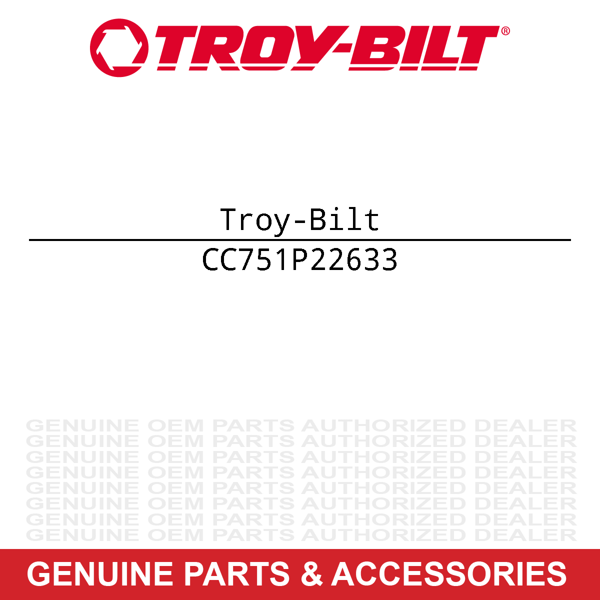 Troy-Bilt 751P22633 Crankshaft