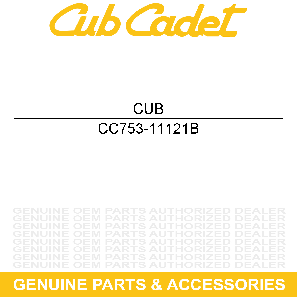 CUB CADET 753-11121B Service Kit